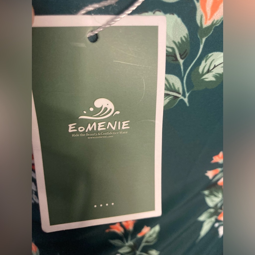 Eomenie Green Floral One Piece Swimsuit - Picture 4 of 5